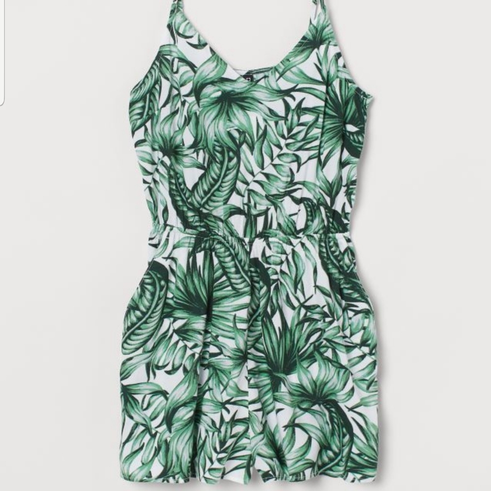 H&M V-Neck Playsuit